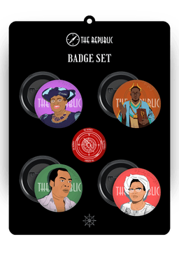 THE REPUBLIC STICKER & BADGE MIX