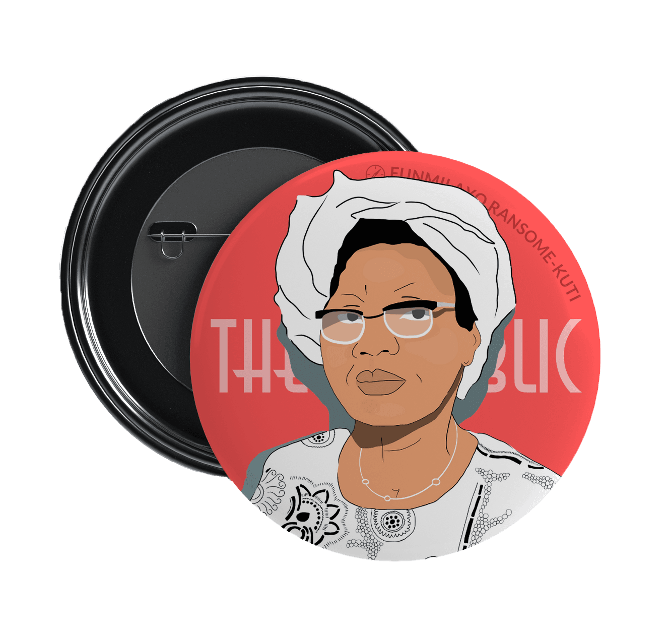 Funmilayo Ransome Kuti Pin Badge