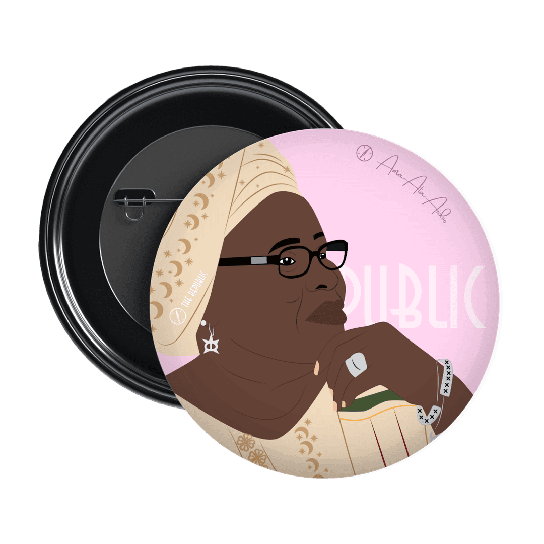 Ama Ata Aidoo Pin Badge