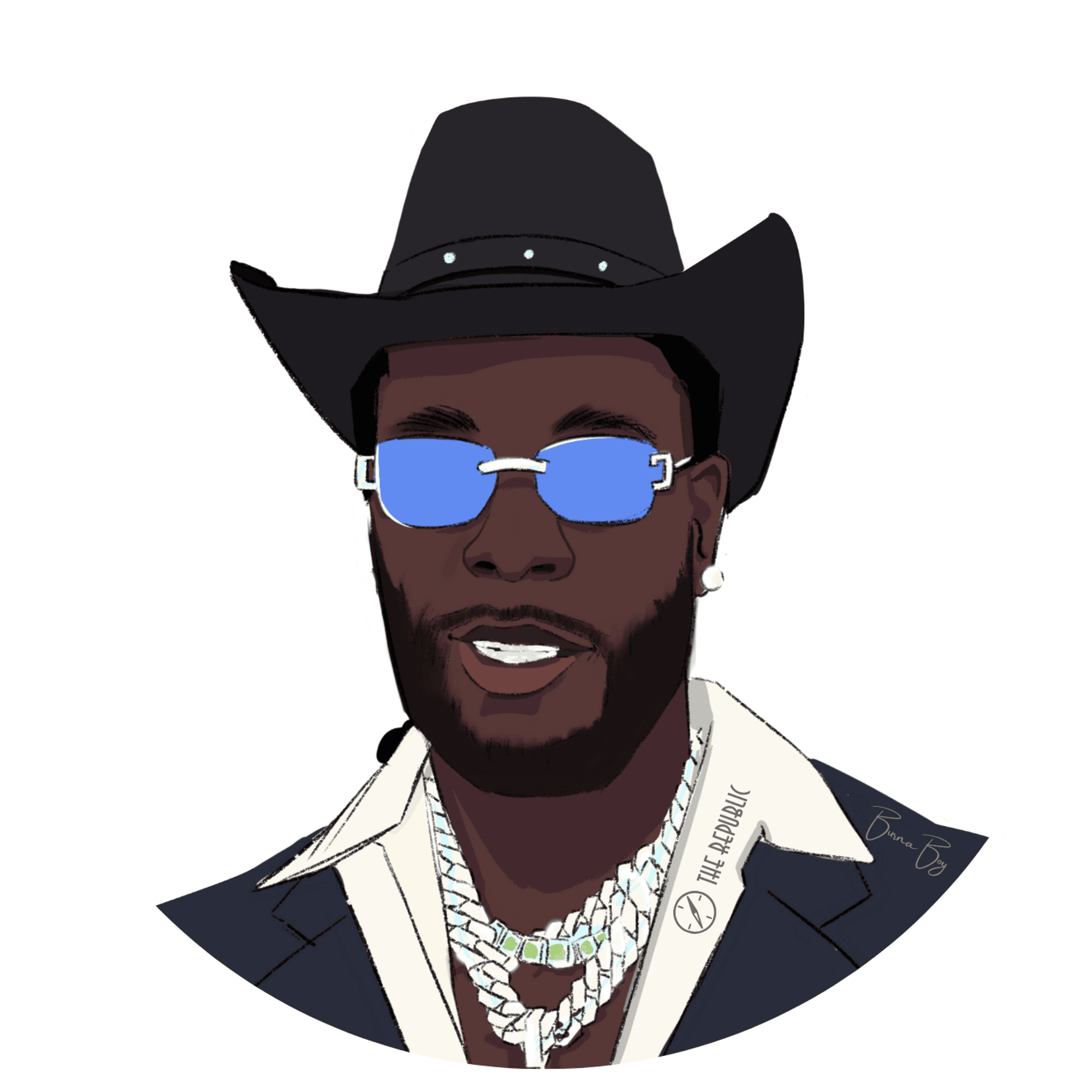 Burna Boy Sticker